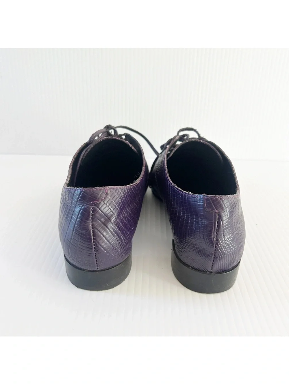 Jeffrey Campbell Platform Oxford Shoes Square Toe Women’s Purple Sz 8